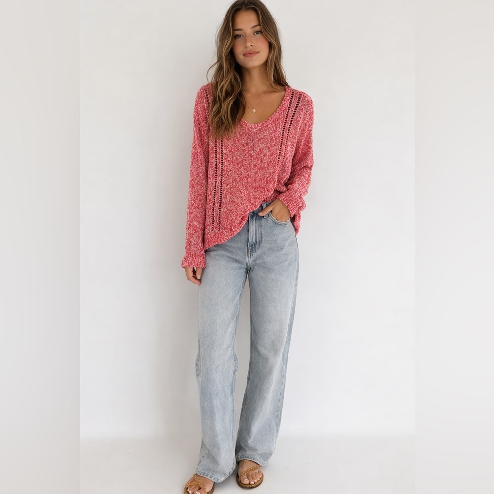 Hinge crochet knit sweater size XS